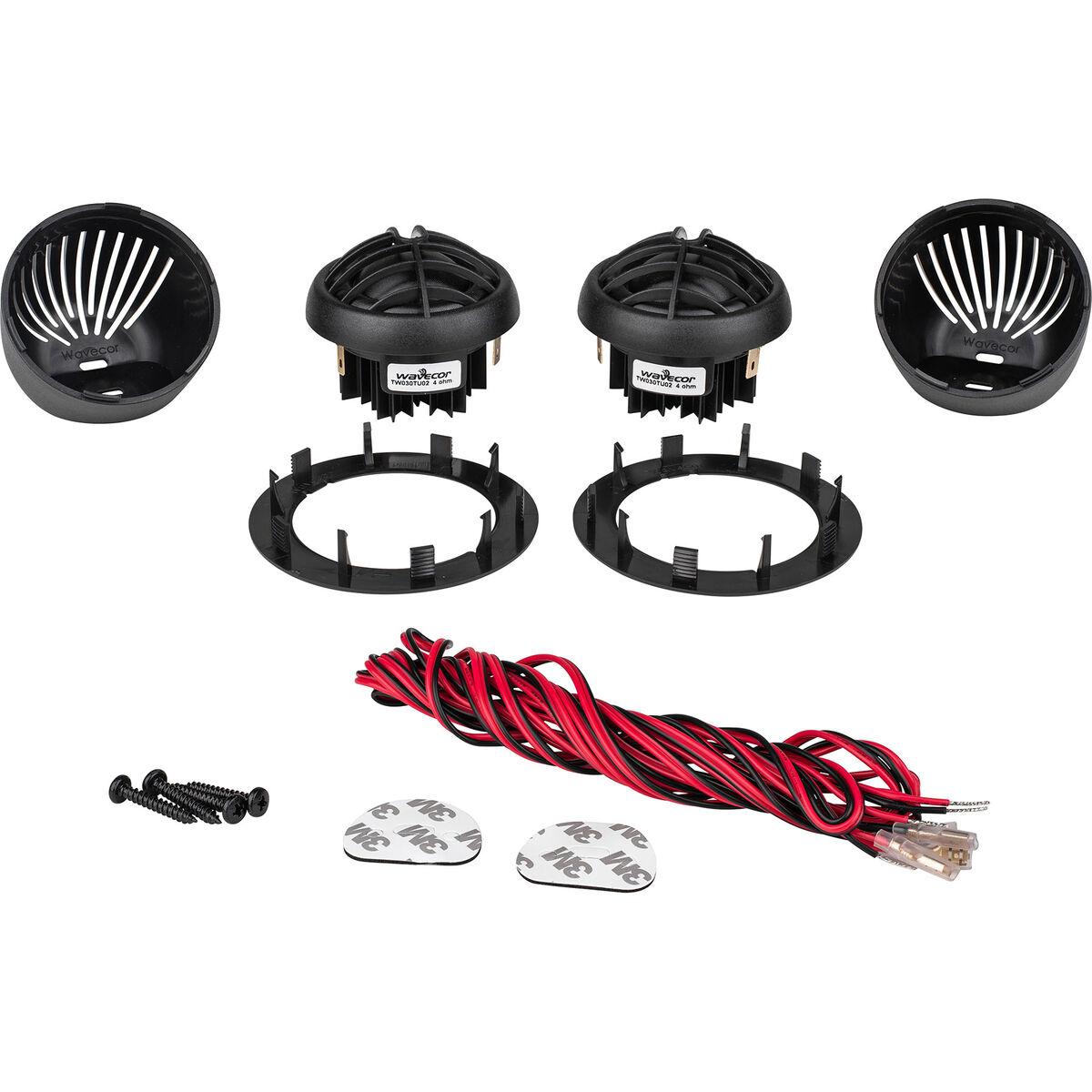 Wavecor 30mm ツイーターTS030TU02 energyboxセット Wavecor TS030TU02 30mm Automotive Tweeter Pair Black